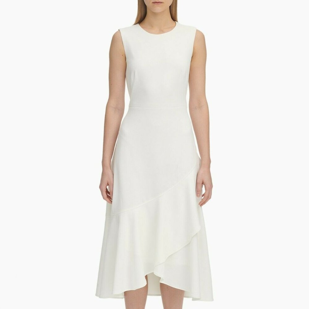 White Sleeveless dress from Calvin Klein size 10
